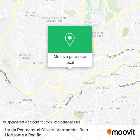 Igreja Pentecostal Oliveira Verdadeira mapa