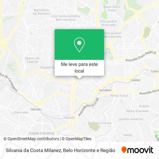 Silvania da Costa Milanez mapa