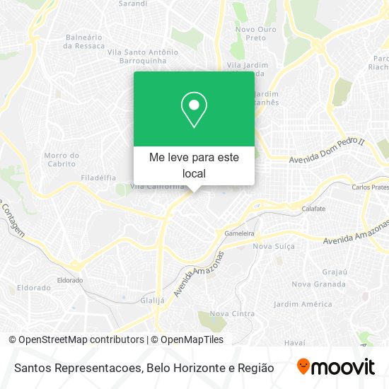 Santos Representacoes mapa