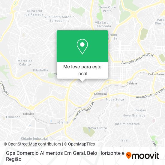 Gps Comercio Alimentos Em Geral mapa