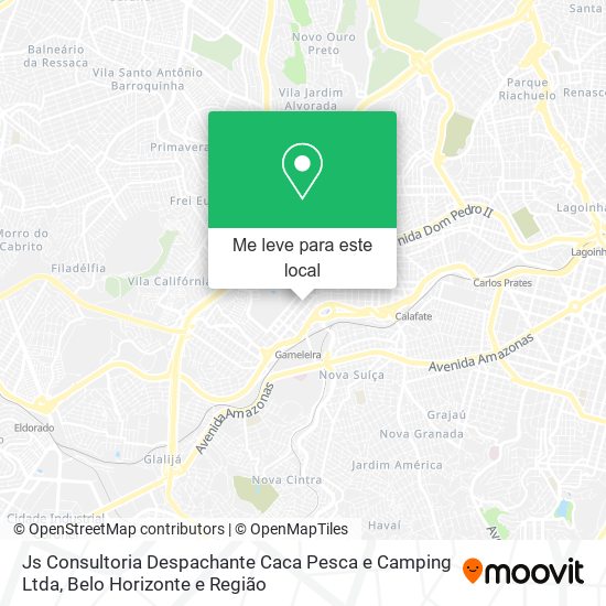 Js Consultoria Despachante Caca Pesca e Camping Ltda mapa