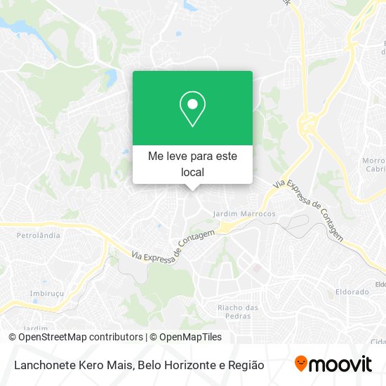 Lanchonete Kero Mais mapa