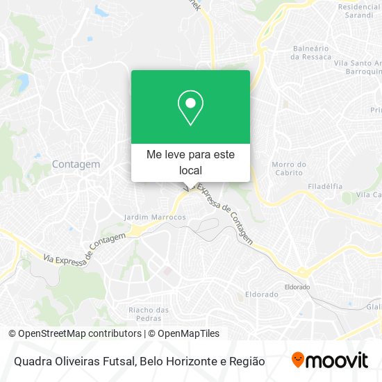 Quadra Oliveiras Futsal mapa