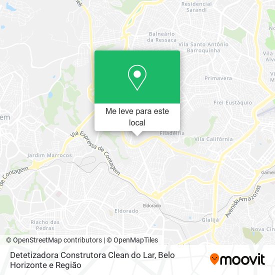 Detetizadora Construtora Clean do Lar mapa