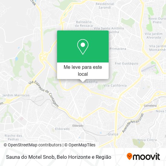 Sauna do Motel Snob mapa