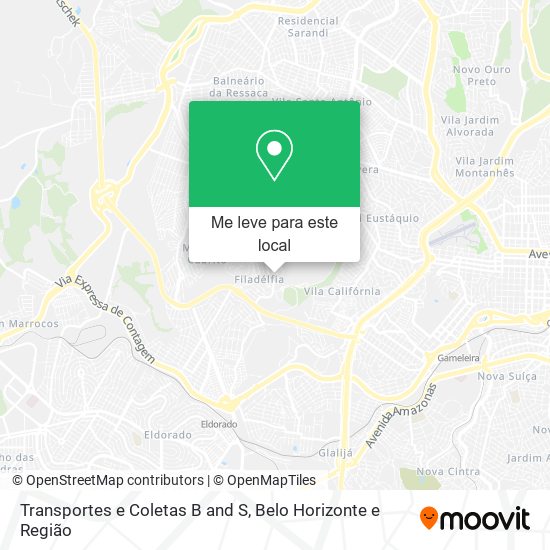 Transportes e Coletas B and S mapa