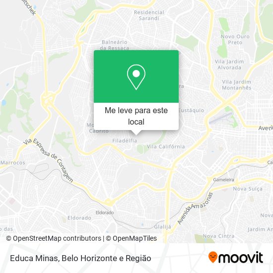 Educa Minas mapa