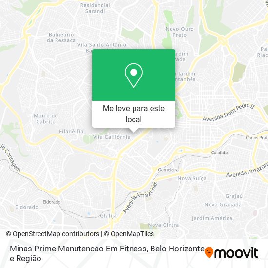 Minas Prime Manutencao Em Fitness mapa