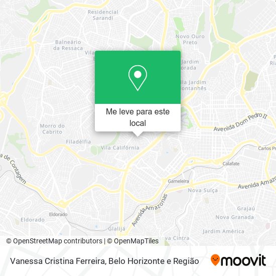 Vanessa Cristina Ferreira mapa
