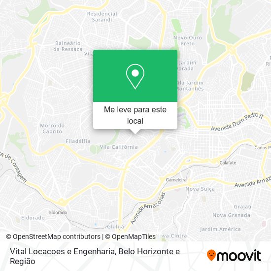 Vital Locacoes e Engenharia mapa