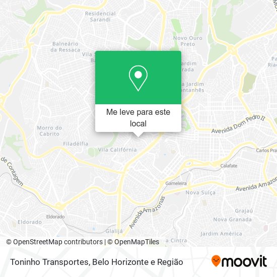 Toninho Transportes mapa