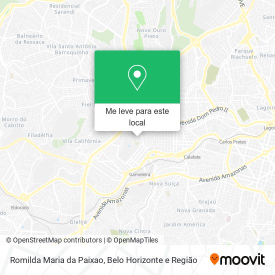 Romilda Maria da Paixao mapa