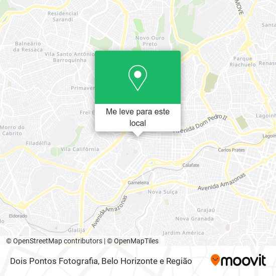 Dois Pontos Fotografia mapa