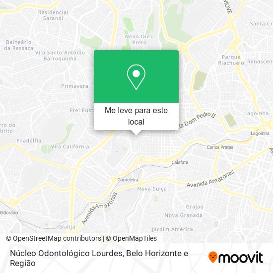 Núcleo Odontológico Lourdes mapa