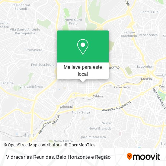 Vidracarias Reunidas mapa