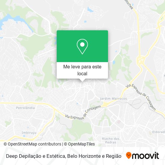 Deep Depilação e Estética mapa