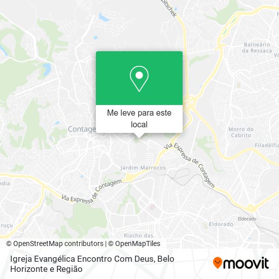 Igreja Evangélica Encontro Com Deus mapa