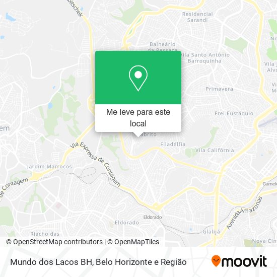 Mundo dos Lacos BH mapa