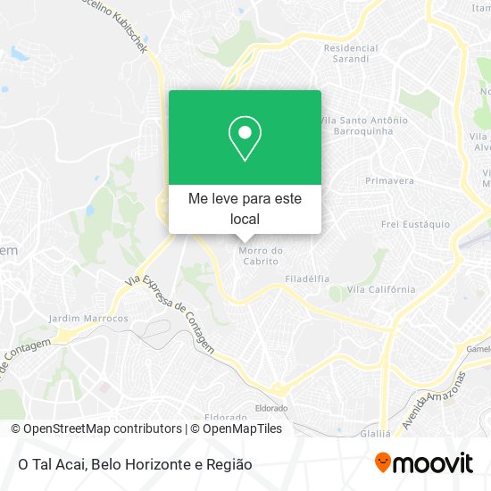 O Tal Acai mapa