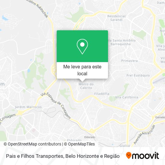 Pais e Filhos Transportes mapa