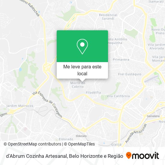d'Abrum Cozinha Artesanal mapa