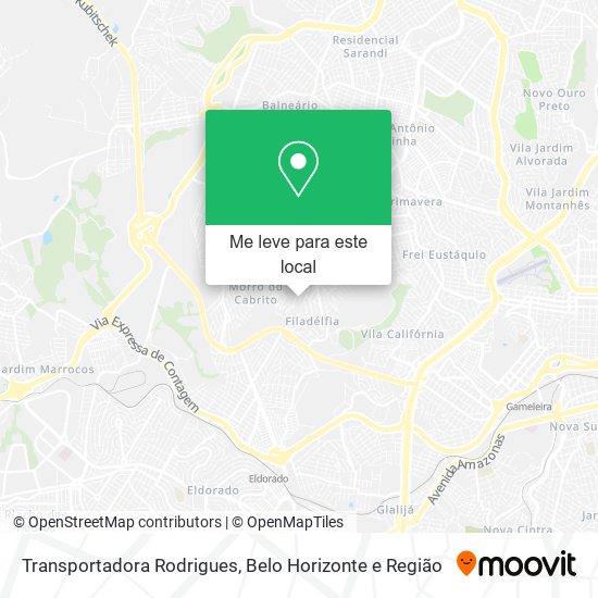 Transportadora Rodrigues mapa