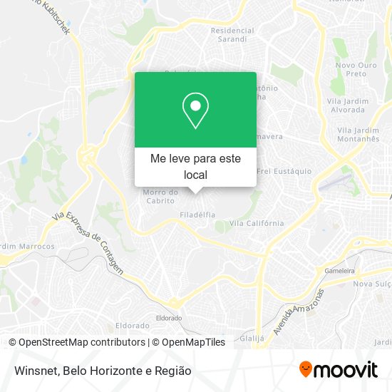 Winsnet mapa