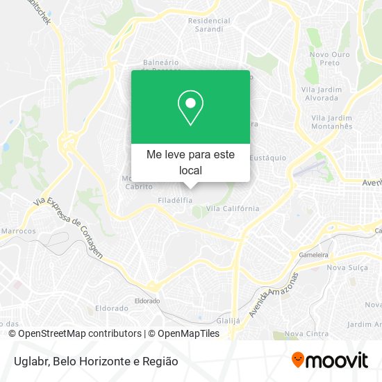 Uglabr mapa