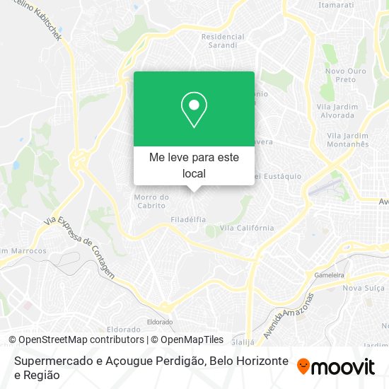 Supermercado e Açougue Perdigão mapa