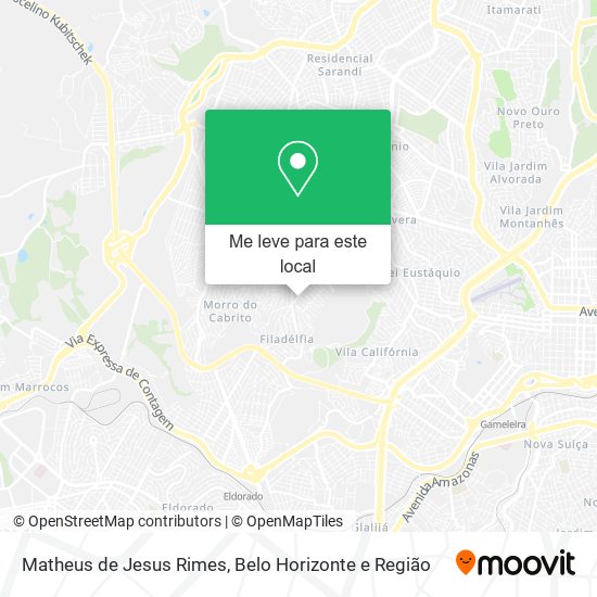 Matheus de Jesus Rimes mapa