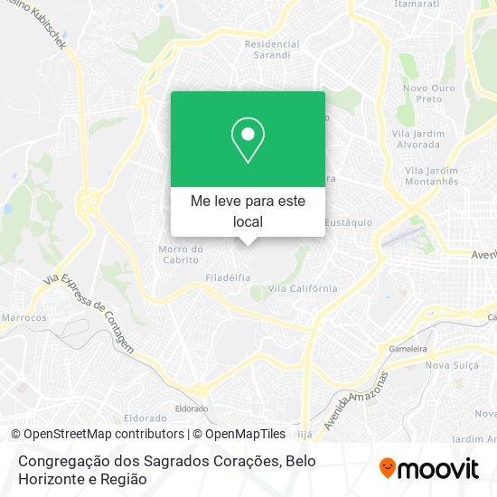 Congregação dos Sagrados Corações mapa