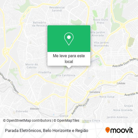 Parada Eletrônicos mapa