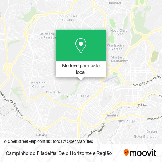 Campinho do Filadélfia mapa