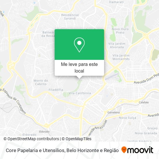 Core Papelaria e Utensilios mapa