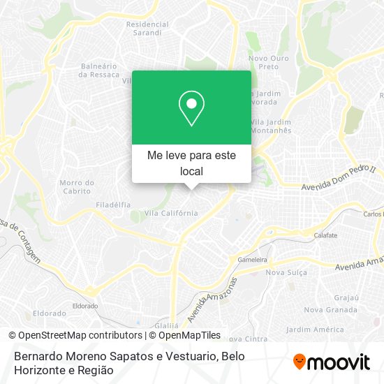 Bernardo Moreno Sapatos e Vestuario mapa