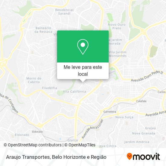 Araujo Transportes mapa