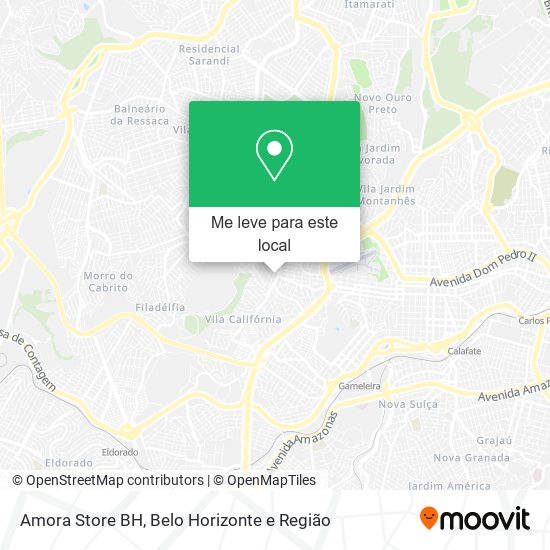 Amora Store BH mapa