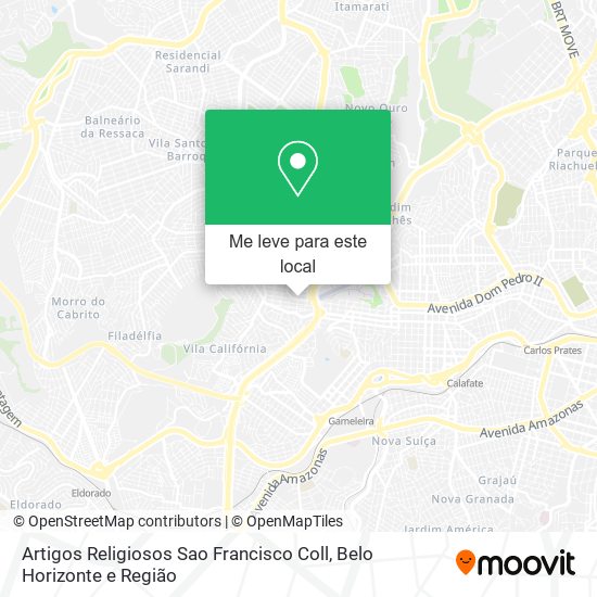 Artigos Religiosos Sao Francisco Coll mapa