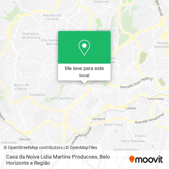 Casa da Noiva Lidia Martins Producoes mapa