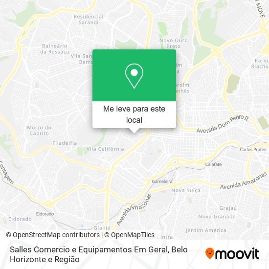 Salles Comercio e Equipamentos Em Geral mapa