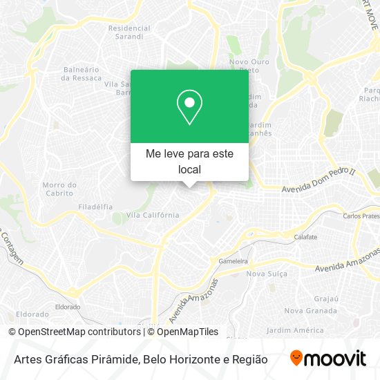 Artes Gráficas Pirâmide mapa