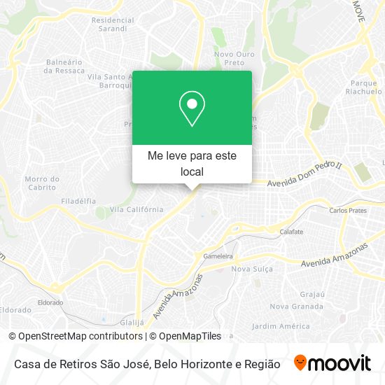 Casa de Retiros São José mapa