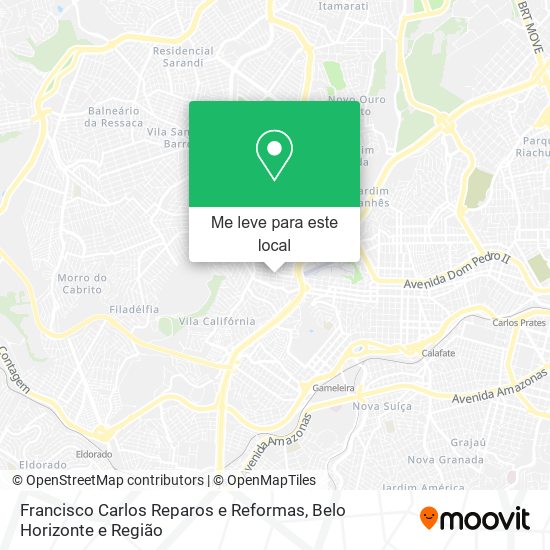 Francisco Carlos Reparos e Reformas mapa