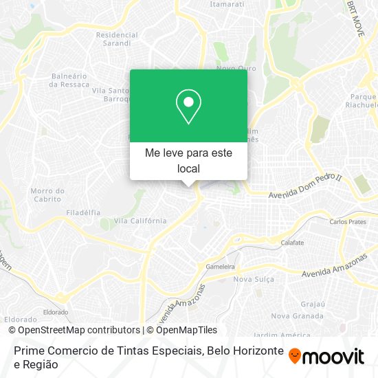 Prime Comercio de Tintas Especiais mapa