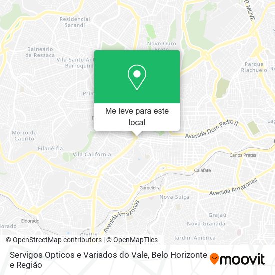 Servigos Opticos e Variados do Vale mapa