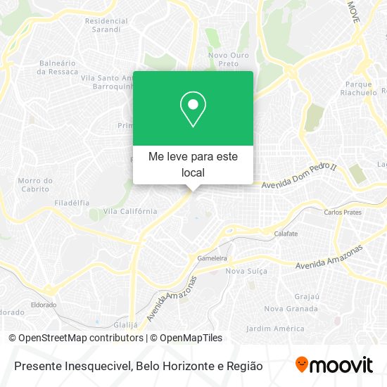 Presente Inesquecivel mapa