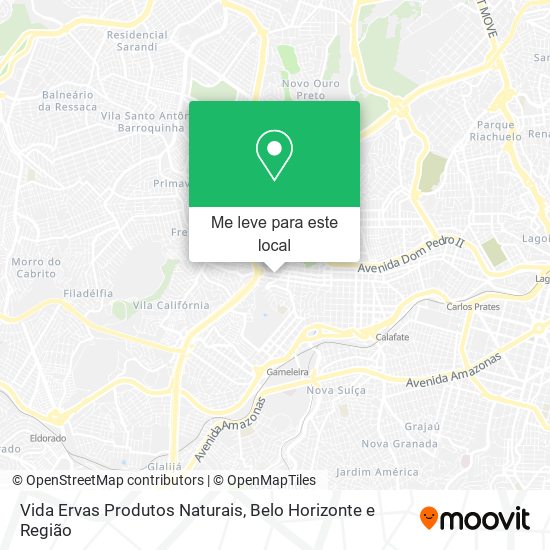 Vida Ervas Produtos Naturais mapa