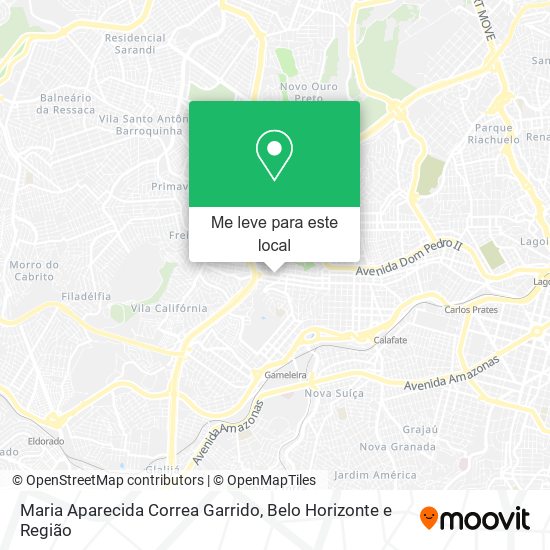 Maria Aparecida Correa Garrido mapa