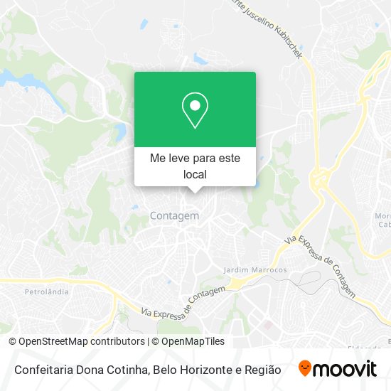 Confeitaria Dona Cotinha mapa