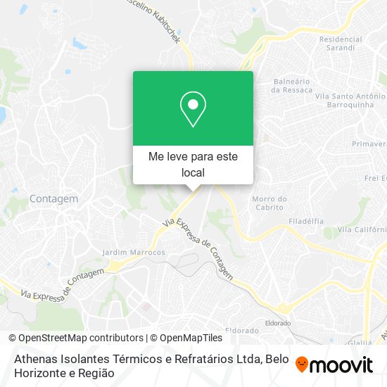 Athenas Isolantes Térmicos e Refratários Ltda mapa